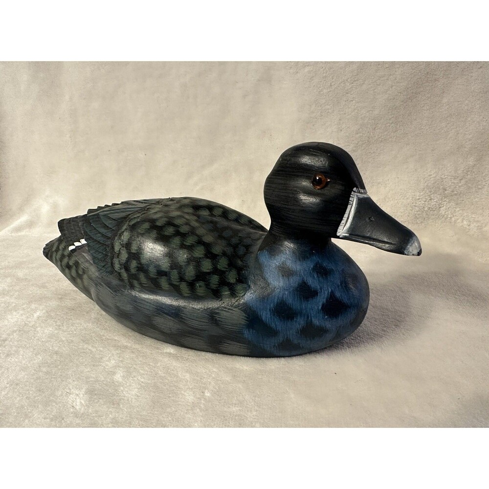 Vintage Duck Decoy Wood Hand Painted People’s Republic Of China Numbered Art